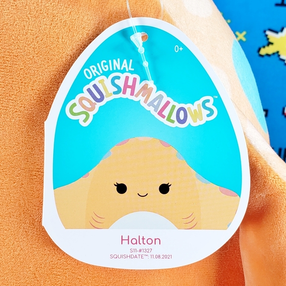 Squishmallow Halton the Orange Stingray 11" UltraSoft Sealife Squad Toy Plush - Picture 7 of 9